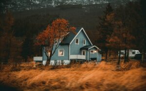 Norway, traditional wooden house